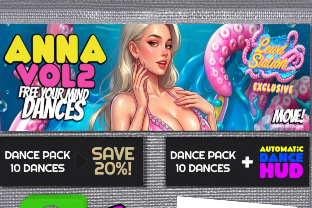 Free Your Mind Dances, L$300 each/L$2399 FP