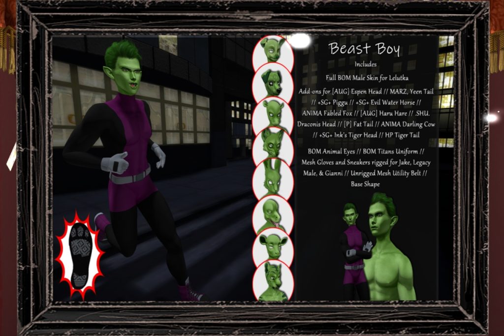 Beast Boy - See Ad for Fits, L$600