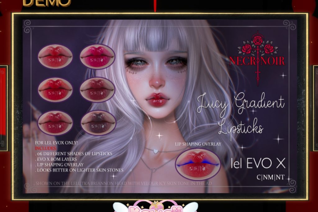 Juicy Gradient Lipsticks - EvoX, L$350