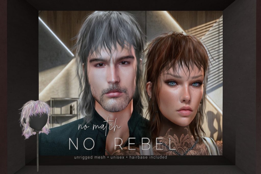 No Rebel Hair, L$170 each/L$680 FP