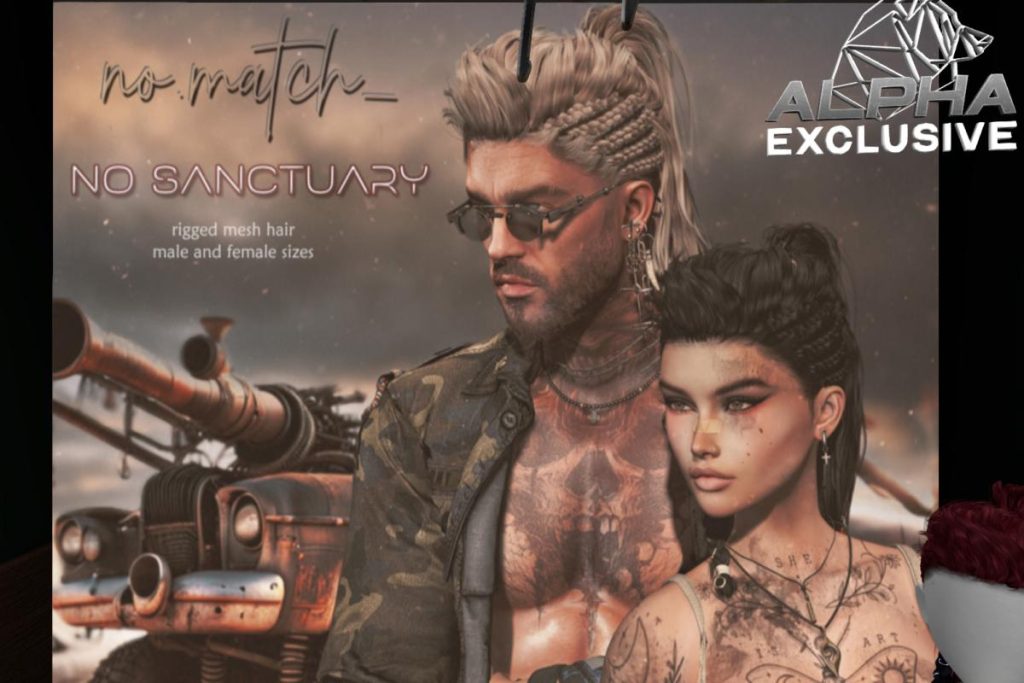 No Sanctuary Hair, L$200 each/L$800 FP