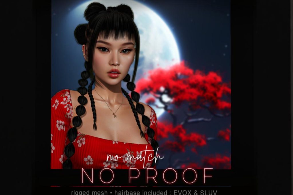No Proof Hair - BOM/EvoX, L$200 each/L$800 FP