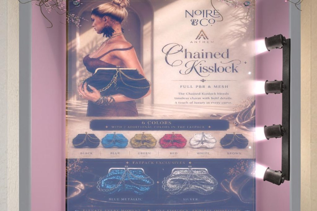 Chained Kisslock, L$325 each/L$999 FP