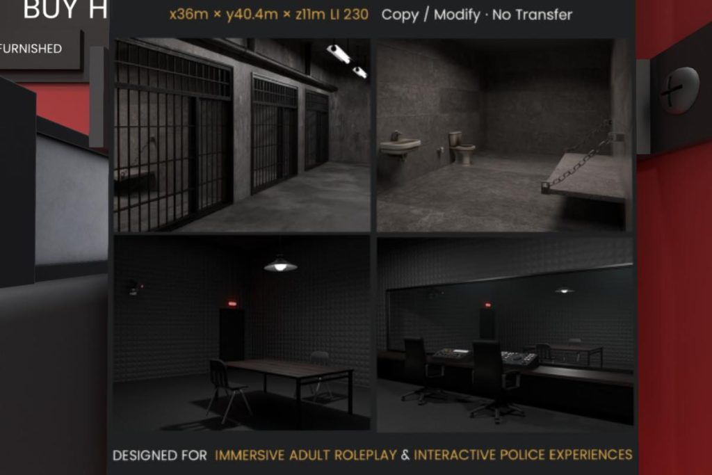 Love Division Prison, L$599-L$899 each