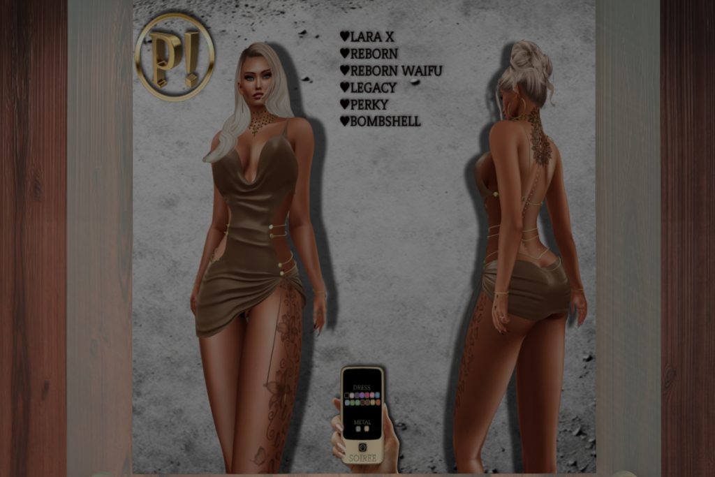 Soiree Dress - Legacy/Maitreya/Reborn/+mods, L$275