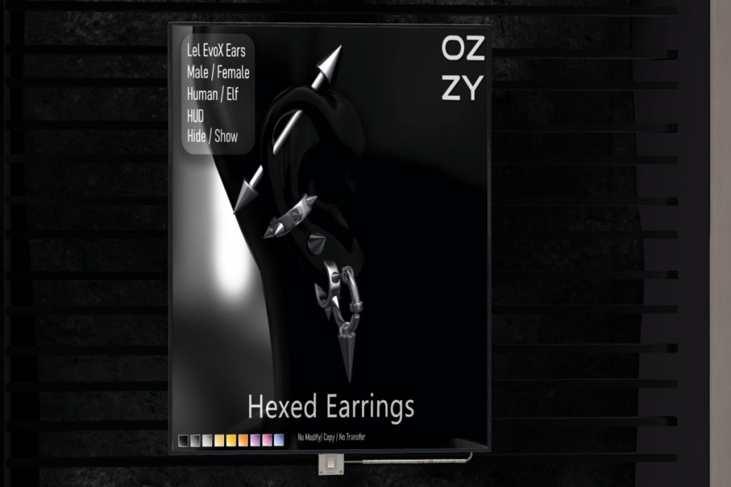 Hexed Earrings - EvoX/+mods, L$399