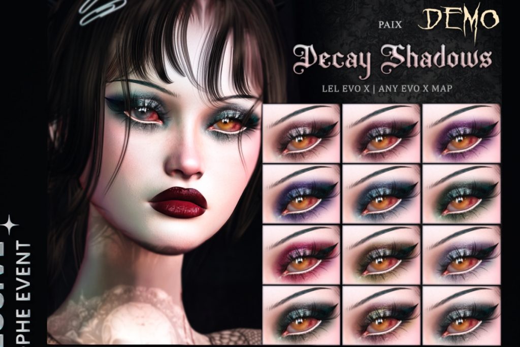 Decay Eyeshadows - EvoX, L$299