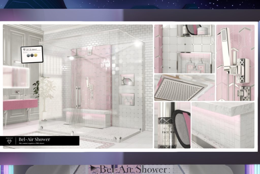 Bel-Air Shower, L$585-L$650 each