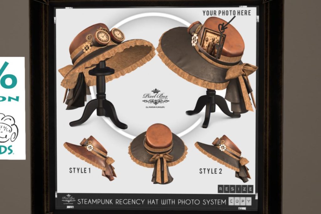 Steampunk Regency Hat, L$250