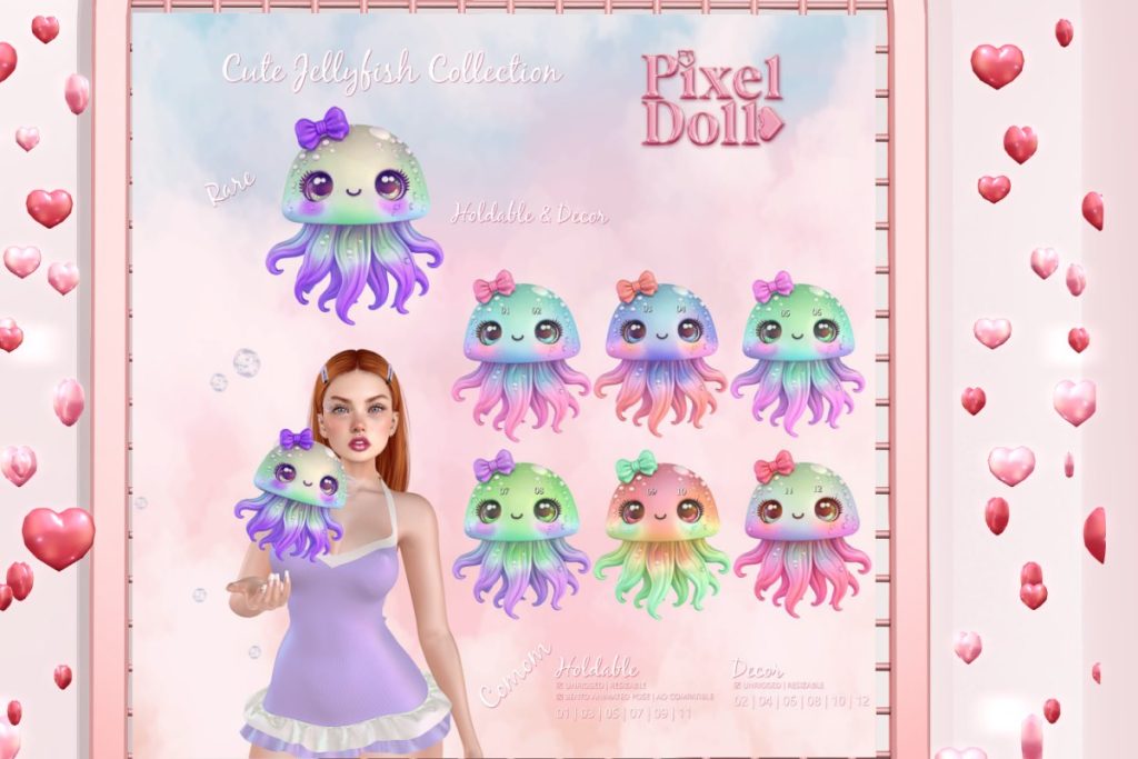Cuty Jellyfish Collection, L$75 per pull