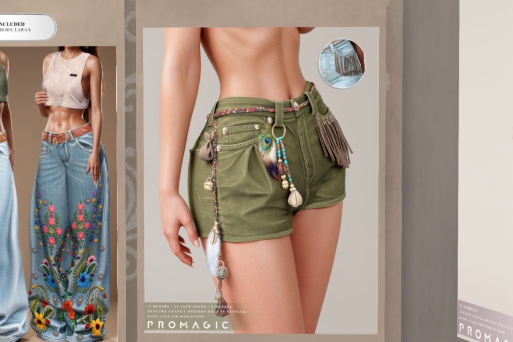 Desi Shorts - Legacy/MaitreyaX/Reborn, L$377 each