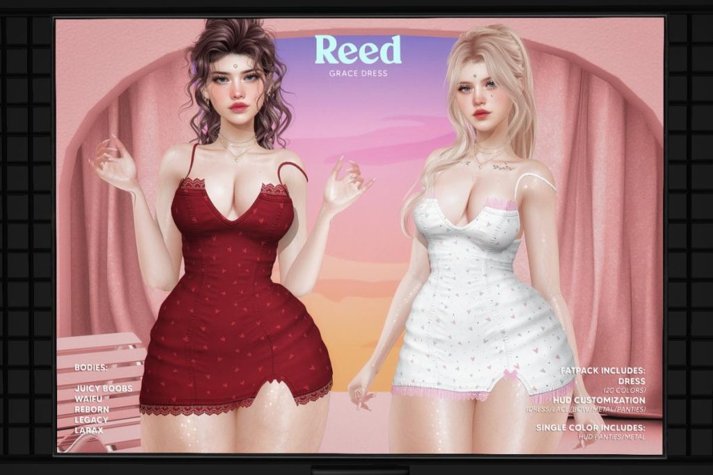 Grace Dress - Legacy/MaitreyaX/Reborn/+mods, L$249 each/L$1199 FP