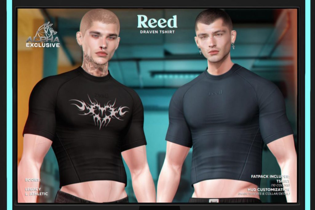 Draven TShirt - Legacy, L$249 each/L$999 FP