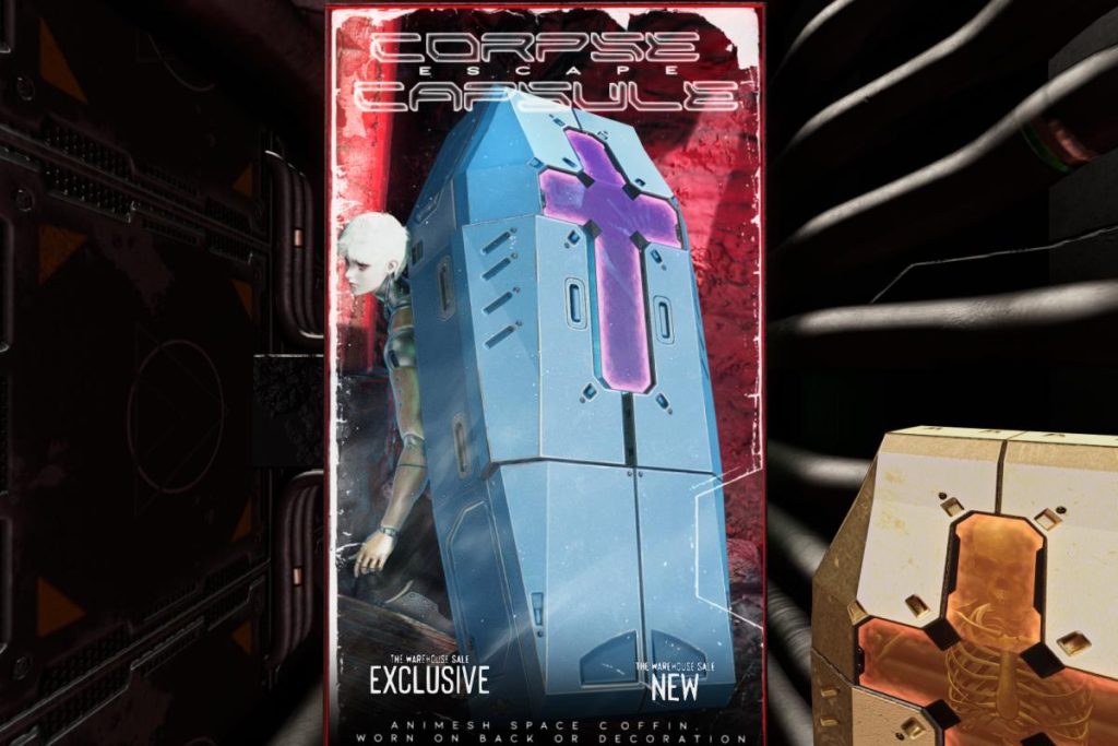 Corpse Capsule, L$200-250 each/L$500 FP