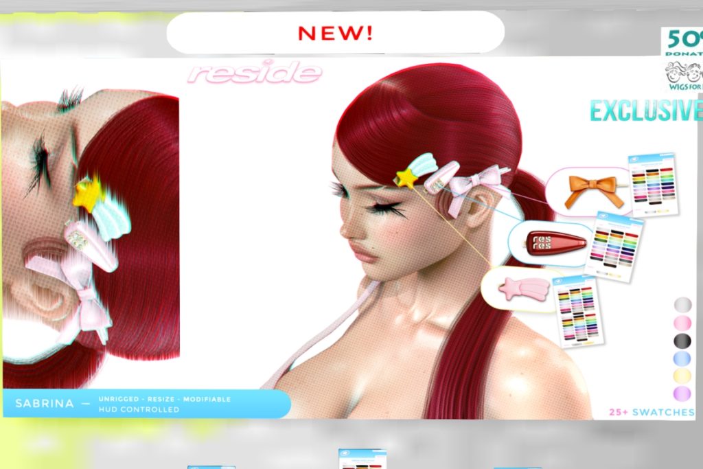 Sabrina Hairclips, L$299 FP