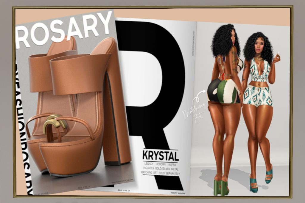 Krystal Heels - Inithium/Legacy/Reborn, L$199 each/L$599 FP