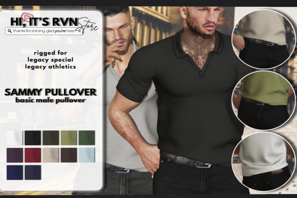 Sammy Pullover - Legacy, L$199 each/L$399 FP