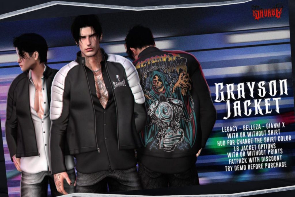 Grayson Jacket - GianniX/Jake/Legacy, L$250 each/L$3000 FP