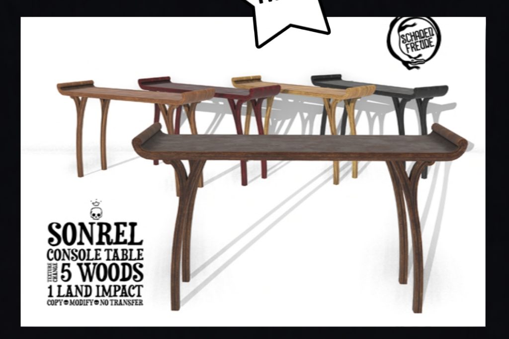 Sonrel Console Table, L$200