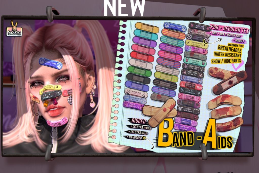 Band-Aids, L$349-L$399 each/L$600 FP