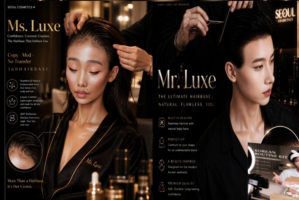Mr &amp; Ms Luxe Hairbases, L$299 each