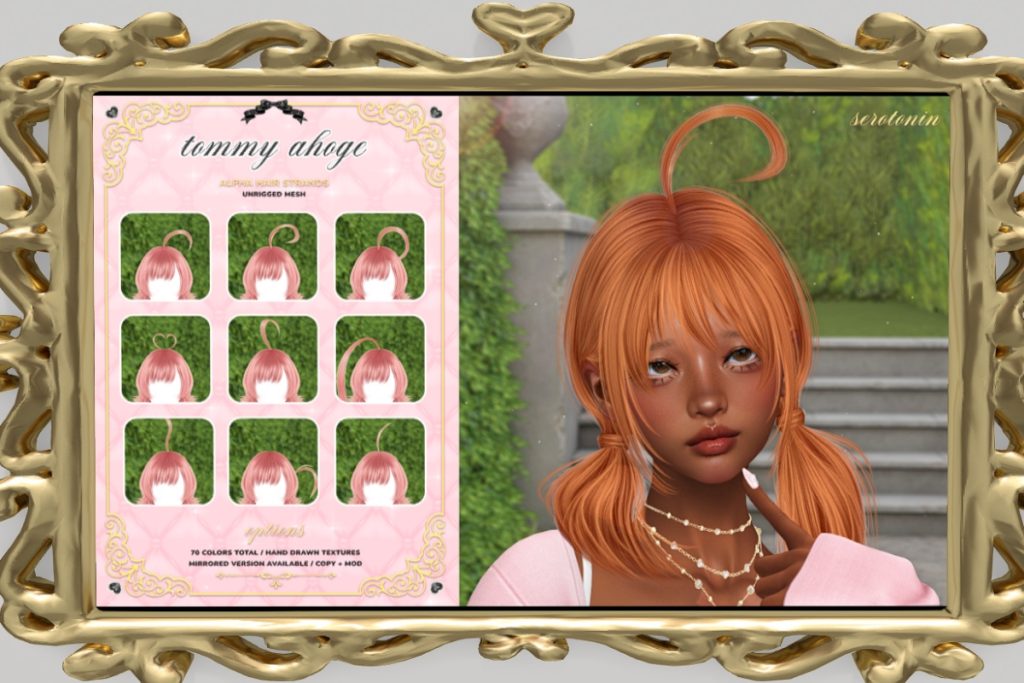 Tommy Ahoge Hair Strands, L$288