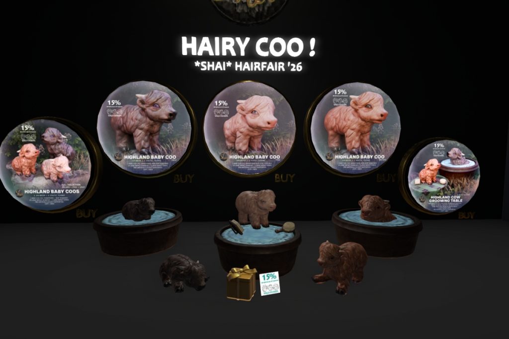 Highland Baby Coo, L$999 each/L$2699 FP