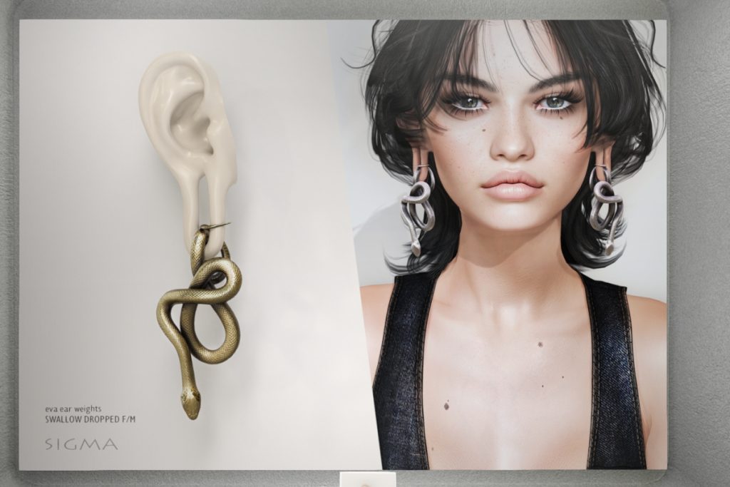 Eva Ear Weights - Swallow Dropped F/M, L$290