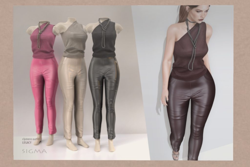 Clymere Outfit - Legacy, L$290 each/L$450 each FP/L$650 MP
