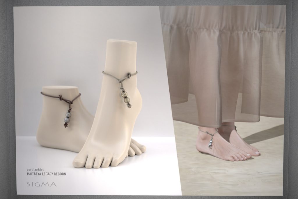Cord Anklet - Legacy/Maitreya/Reborn, L$250