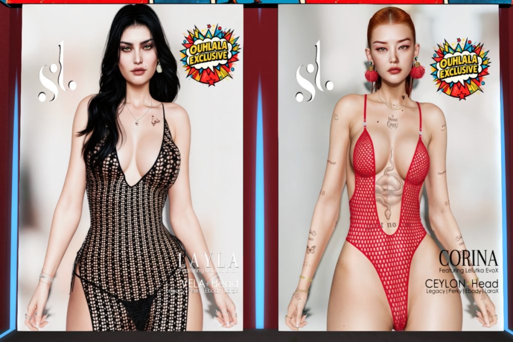 Layla Shape - EvoX Vela/Legacy/MaitreyaX/Reborn/+mods, L$490 | Corina Shape - EvoX Ceylon/Legacy/MaitreyaX/Reborn/+mods, L$490