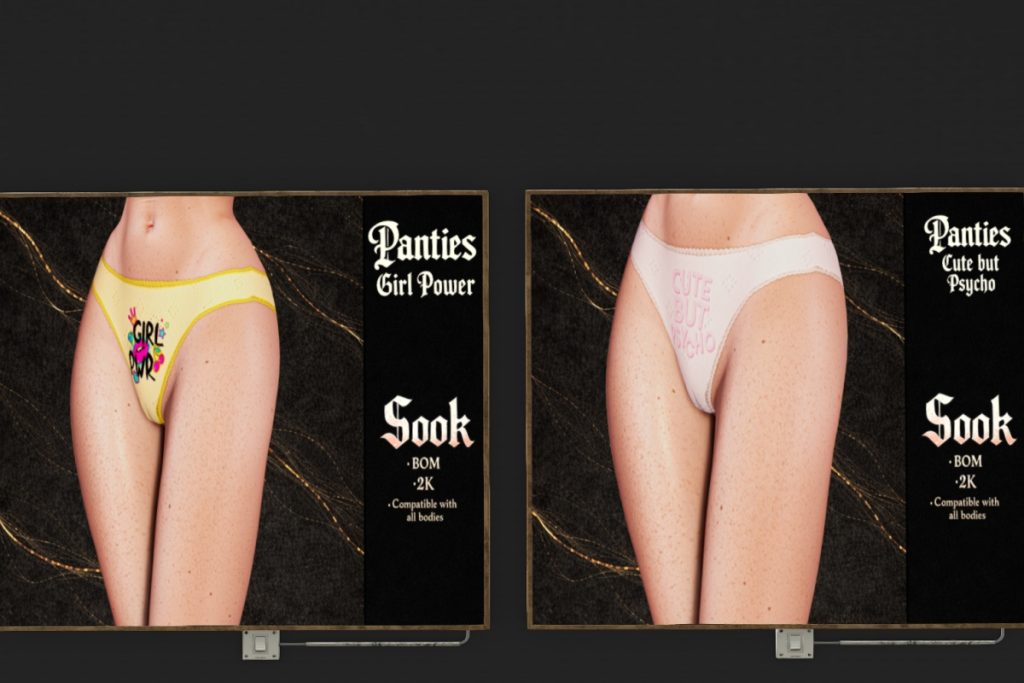 Panties - BOM, L$129 each/L359 FP