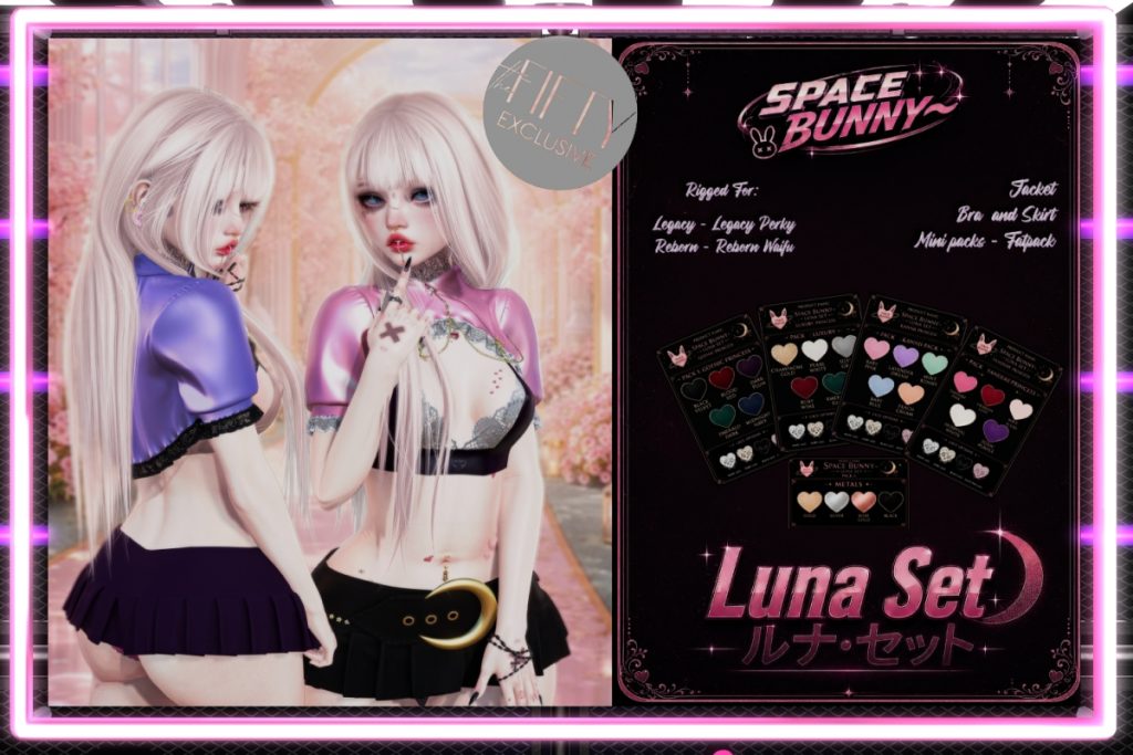 Luna Set - Legacy/Reborn/+mods, L$800 each/L$2800 each FP/L$7999 MP