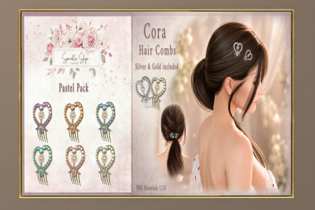 Cora Hair Combs Pastel Pack, L$285
