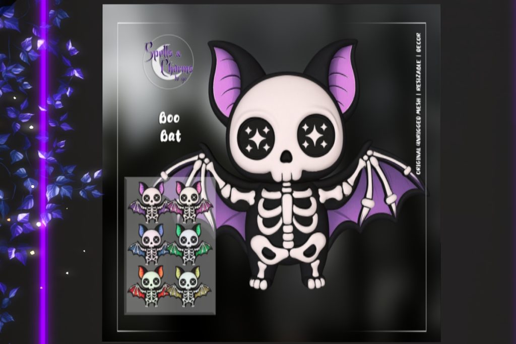 Boo Bat Holdable and Decor, L$499 each
