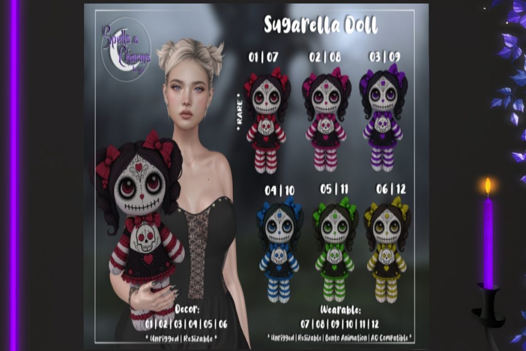 Sugarerlla Doll Holdable and Decor, L$75 per play