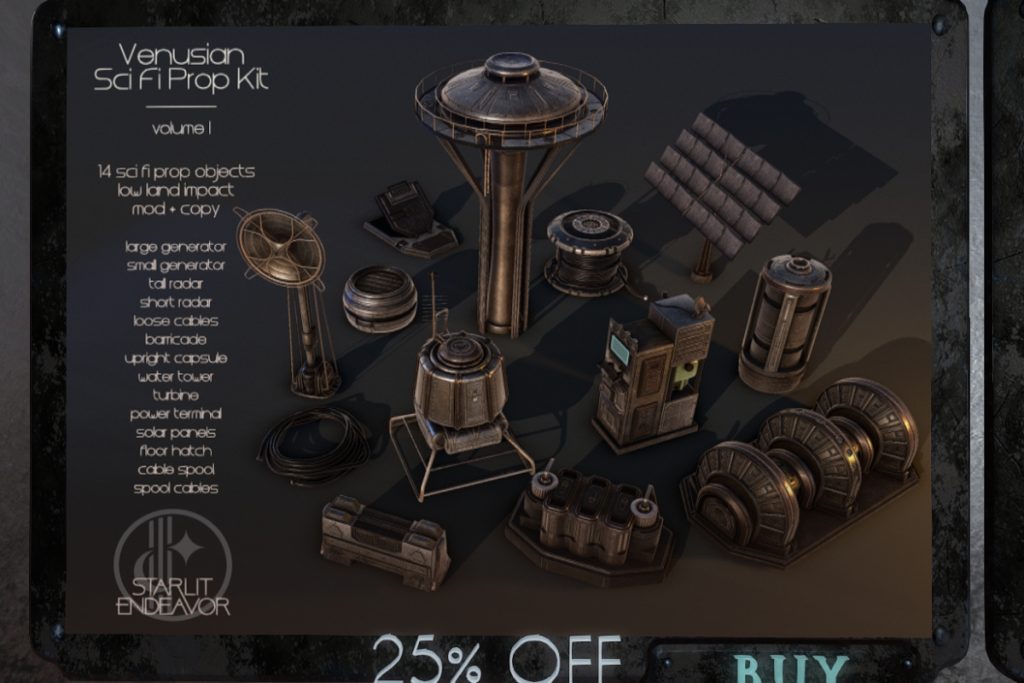 Venusian Sci Fi Prop Kit Pack Vol I, L$1932