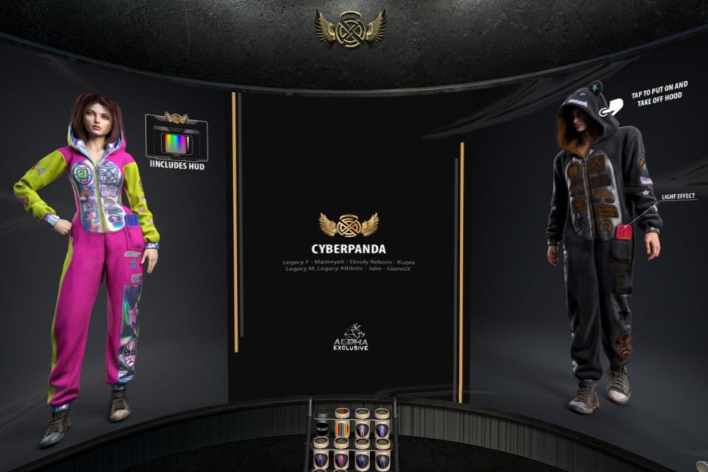 Cyberpanda Outfit - See AD for fits, L$720 each/L$2500 FP