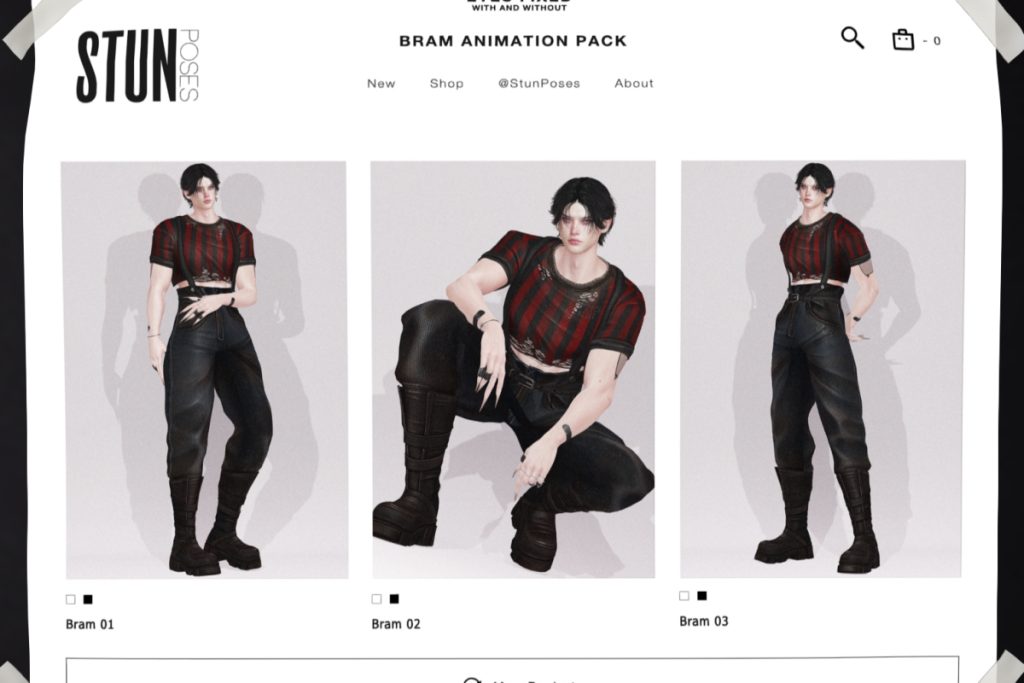 Bram #206 Animation Set, L$150 each, L$300 FP