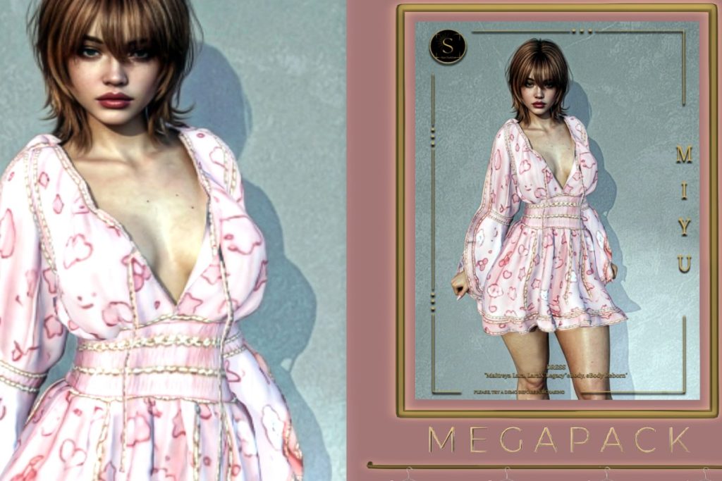 Miyu Dress -Legacy/Maitreya/Nhumana/Reborn/+mods, L$150 each/L$699 FP