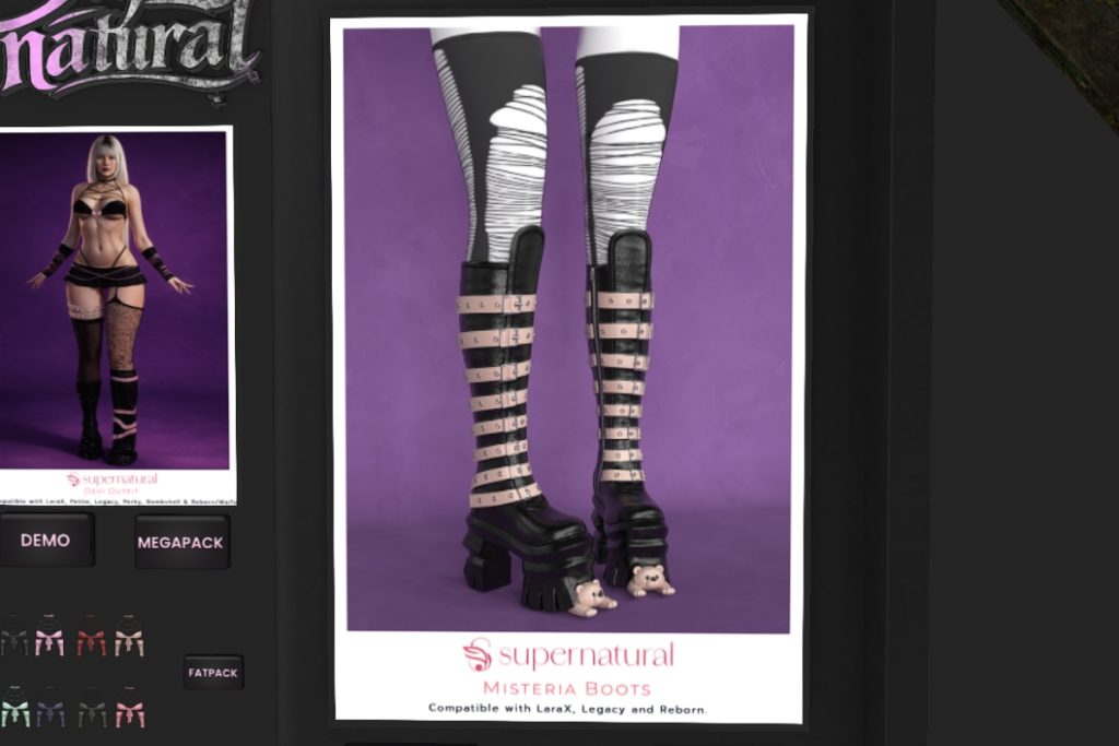 Misteria Boots - Legacy/MaitreyaX/Reborn, L$216 each/L$966 FP