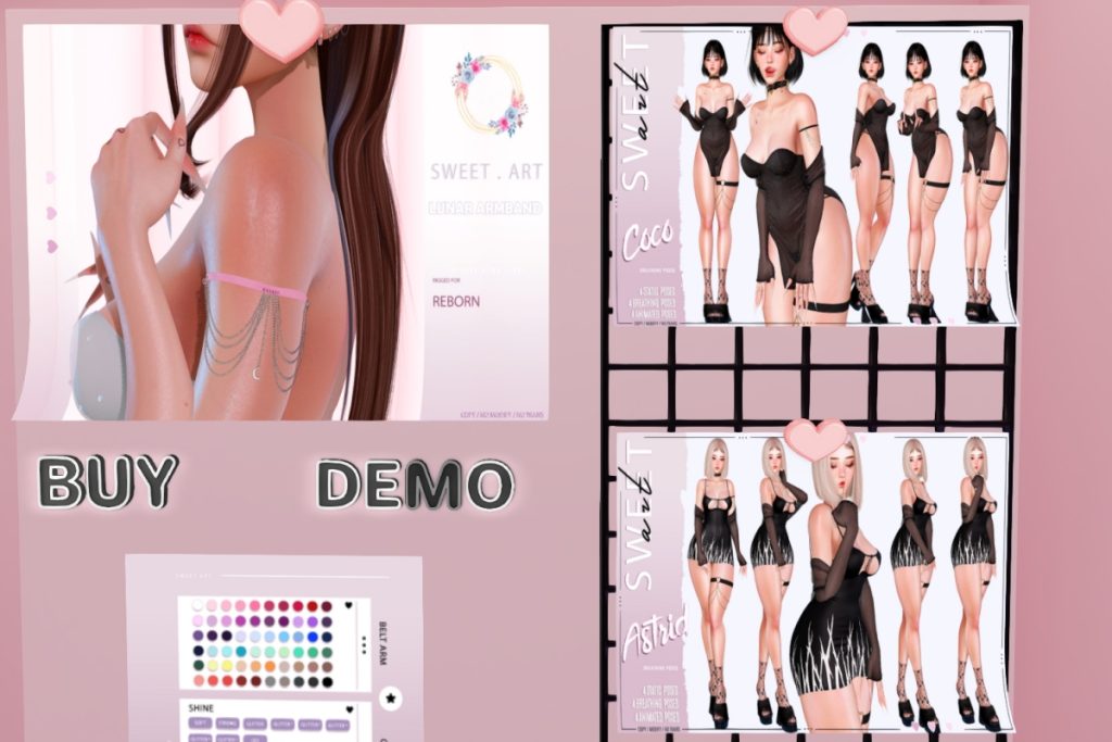 Coco &amp; Astrid Animations, L$299 each | Lunar Armband - Reborn, L$  199
