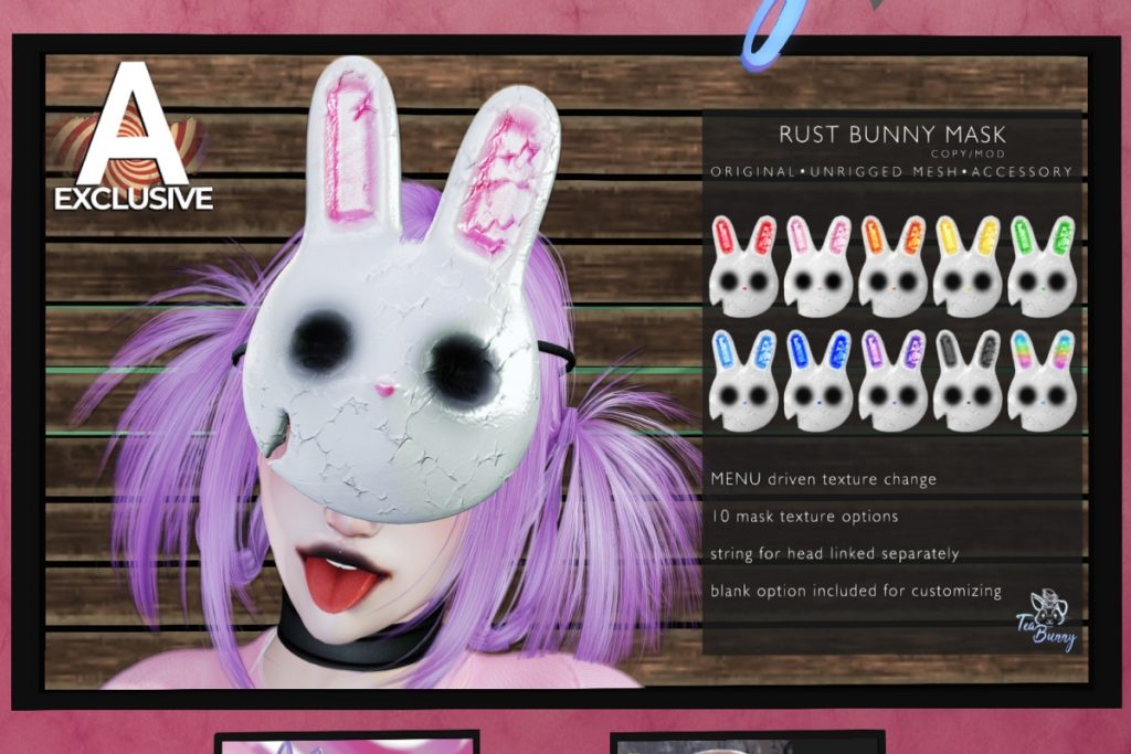 Rust Bunny Mask, L$100