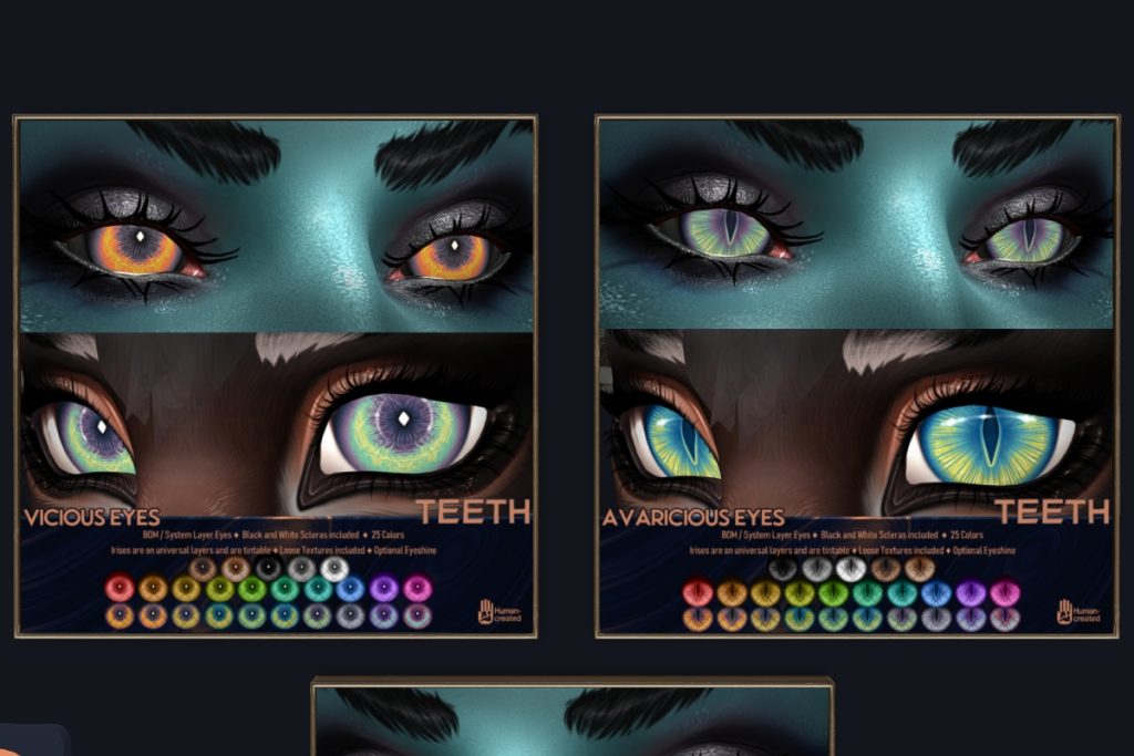 Viscious Eyes - BOM, L$350 | Avaricious Eyes - BOM, L$350