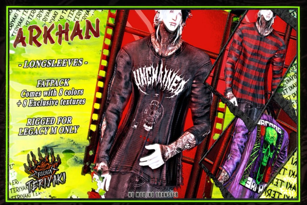Arkhan Long Sleeves - Legacy/+mods, L$249 each/L$999 FP