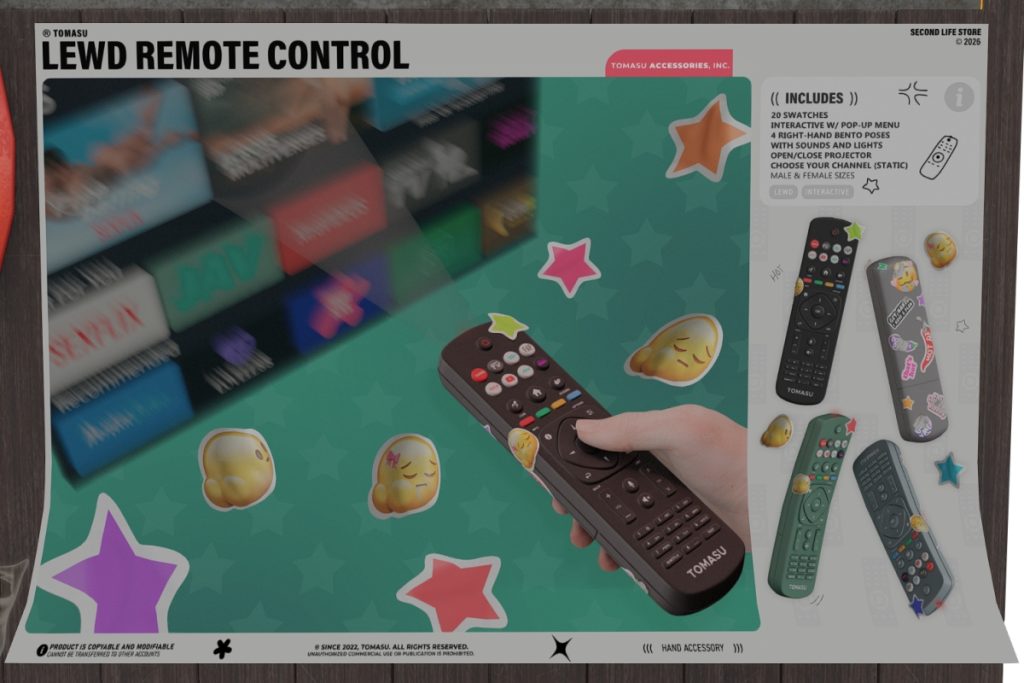Lewd Remote Control, L$395