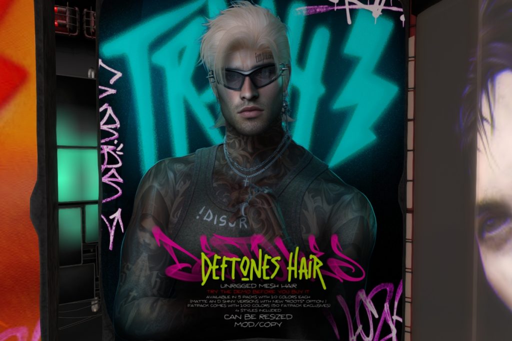 Deftones Hair, L$299 each/L$1000 FP