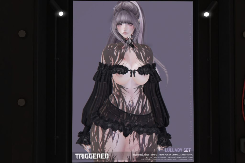 Lullaby Top &amp; Sleeves and Skirt &amp; Panties - Reborn/+mods, L$250 each/L$1600 each FP/L$2100 MP