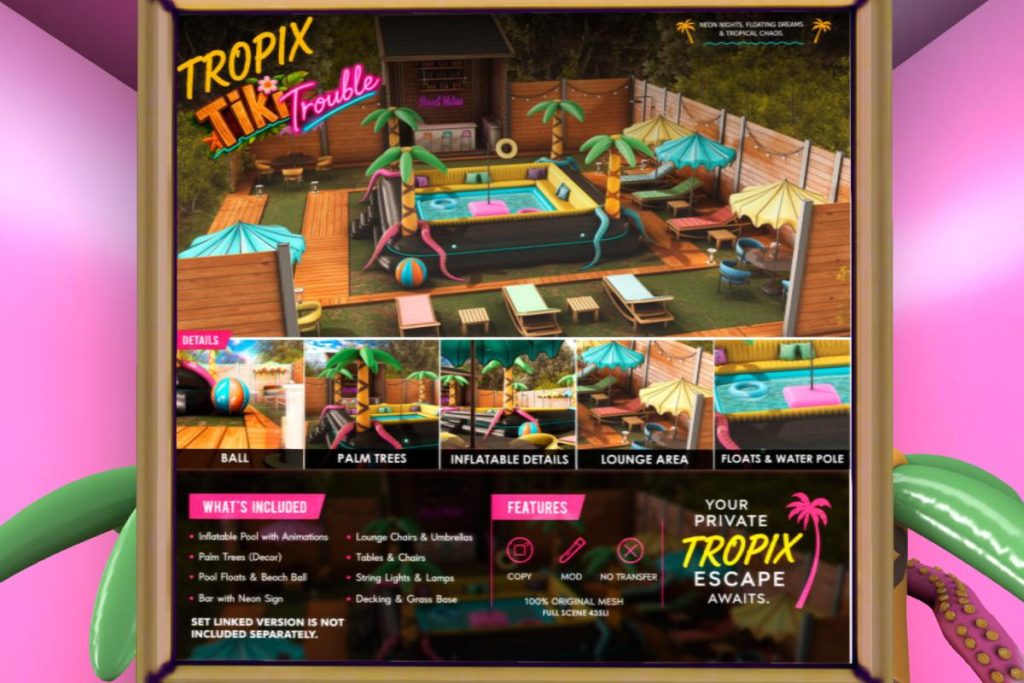 Tiki Trouble Scene, L$599