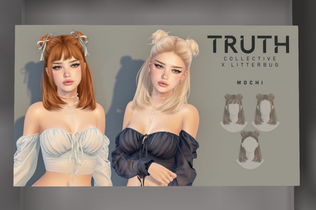 Mochi Hair, L$300-L$500 each/L$1000 FP